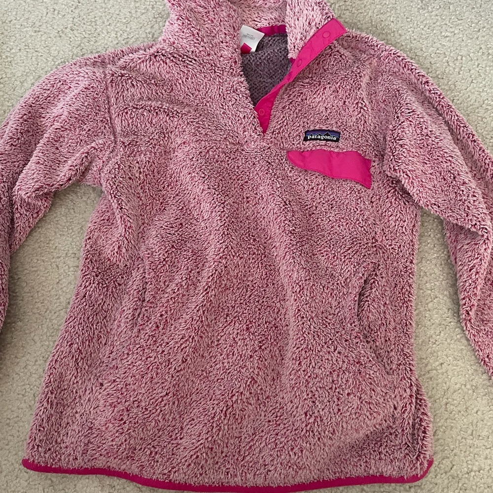 Pink Patagonia Quarter Zip